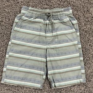 Boys OshKosh B'gosh Green and Blue Patterned Shorts, size 8